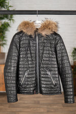 Women's sheepskin down jacket - Image n°1