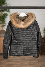 Women's sheepskin down jacket - Image n°2