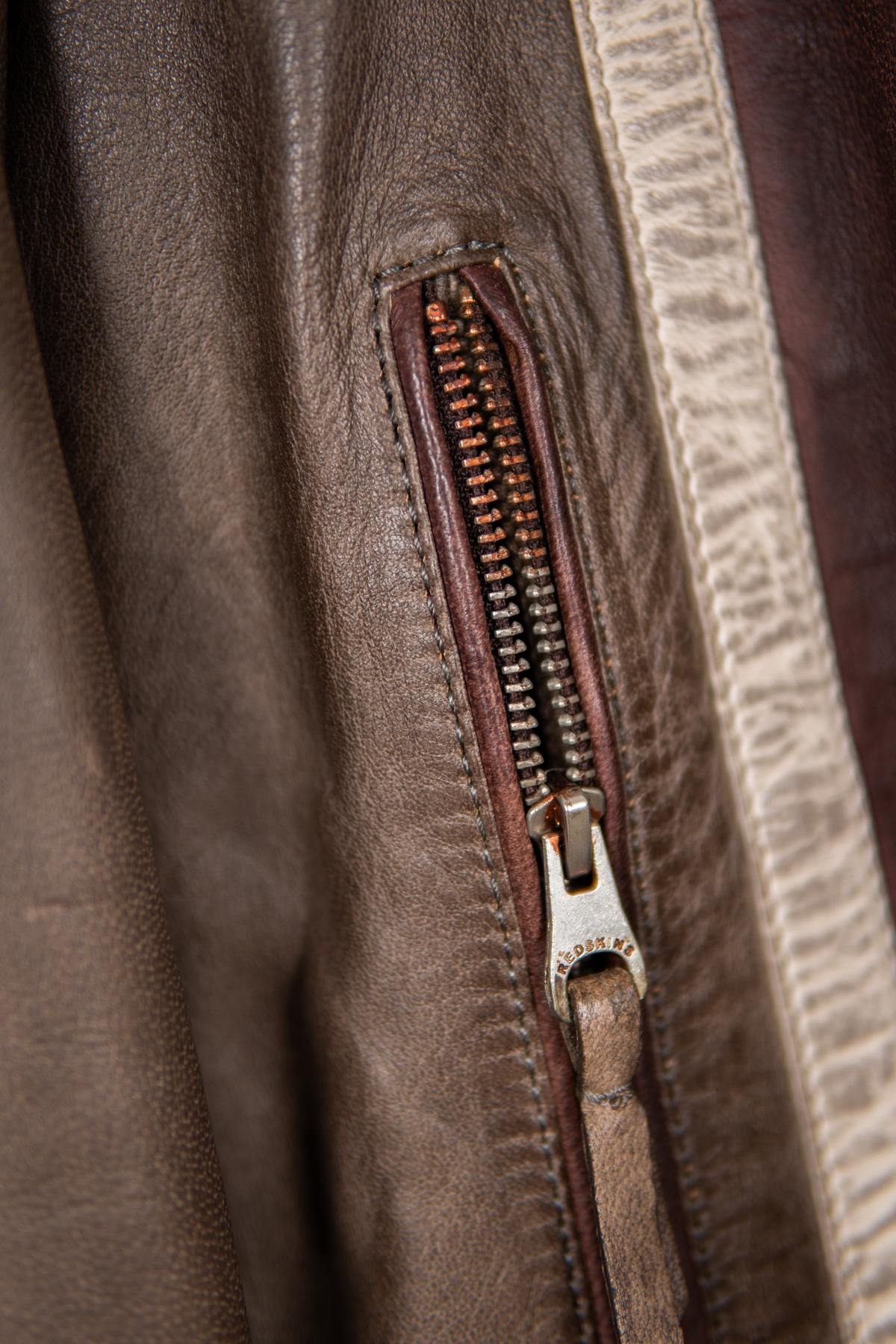 Retro effect biker style jacket - Image n°4