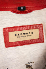 Red biker collar jacket - Image n°2