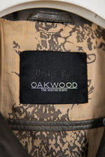 Gray Biker Jacket for Women in Leather - Image n°2