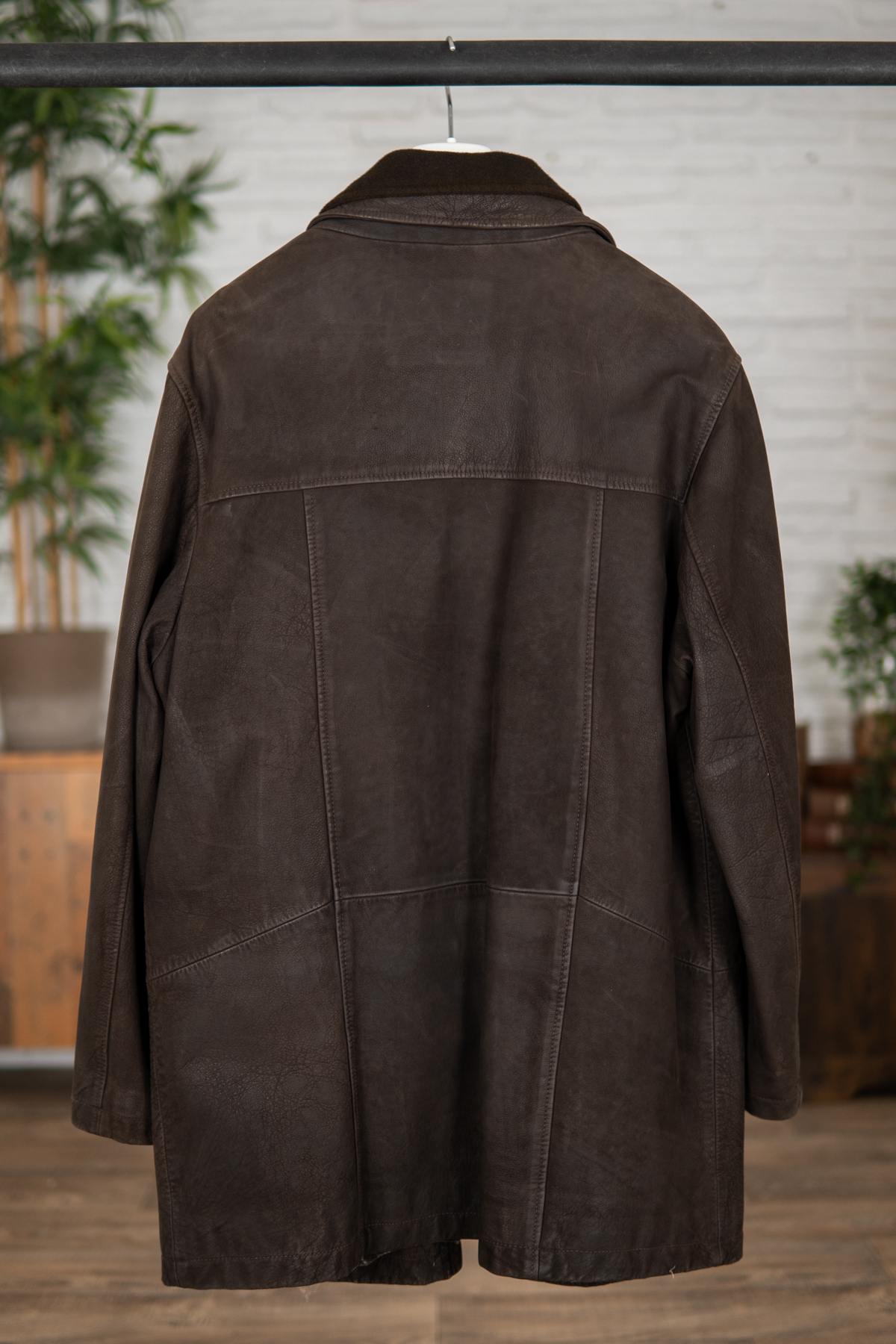 Men's buffalo leather overcoat - Image n°3
