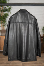 Black Cowhide Coat for Men - Image n°2