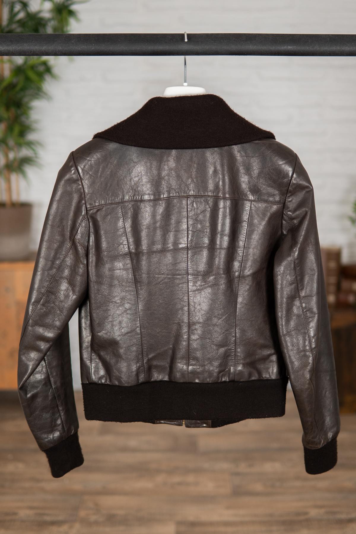 Women's brown buffalo jacket - Image n°2