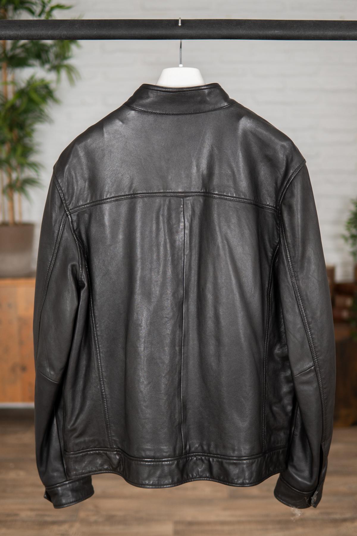  Plus size sheepskin leather jacket - Image n°2