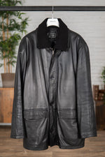 Black lambskin coat - Image n°1