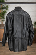 Men's vintage leather coat - Image n°2