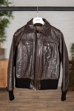 Aviator-style buffalo jacket for Women - Image n°1