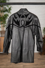 Women's Vintage Leather Coat - Image n°2