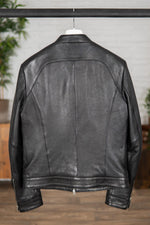 Fitted sheepskin leather jacket - Image n°2
