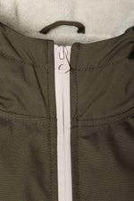 Long dark khaki parka with sherpa lining - Image n°9