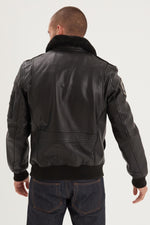 Black leather jacket of the French Navy - Image n°3