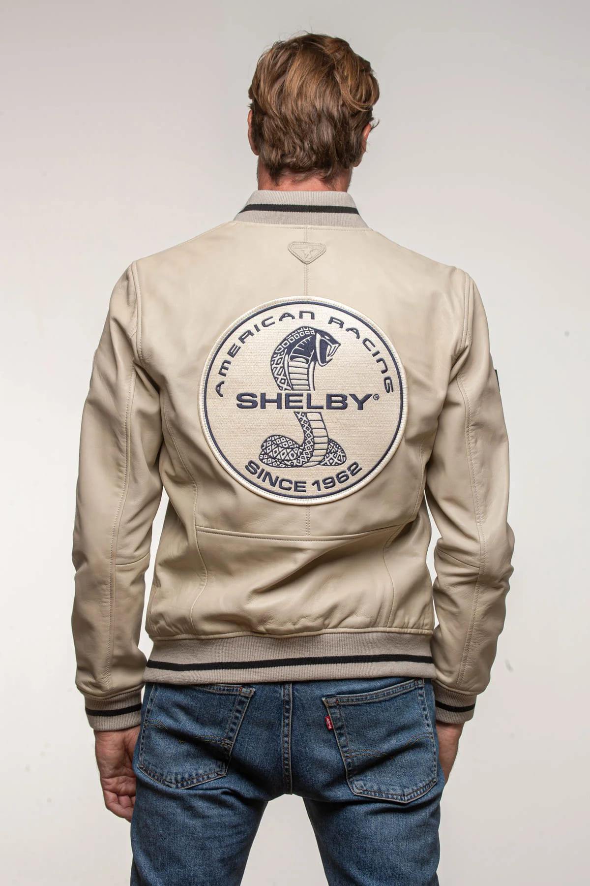 Ecru leather teddy with Shelby logo on the back - Image n°4