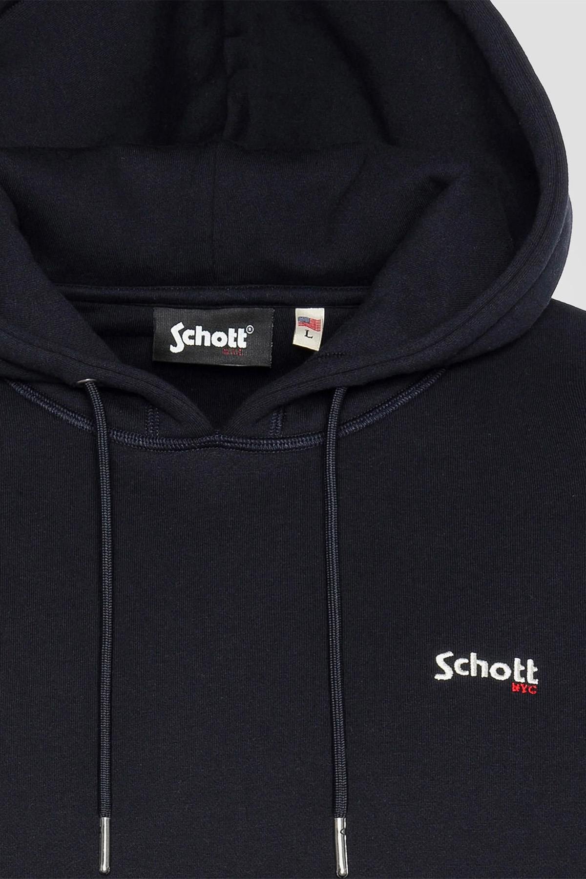 Schott NYC Navy Hoodie - Image n°2