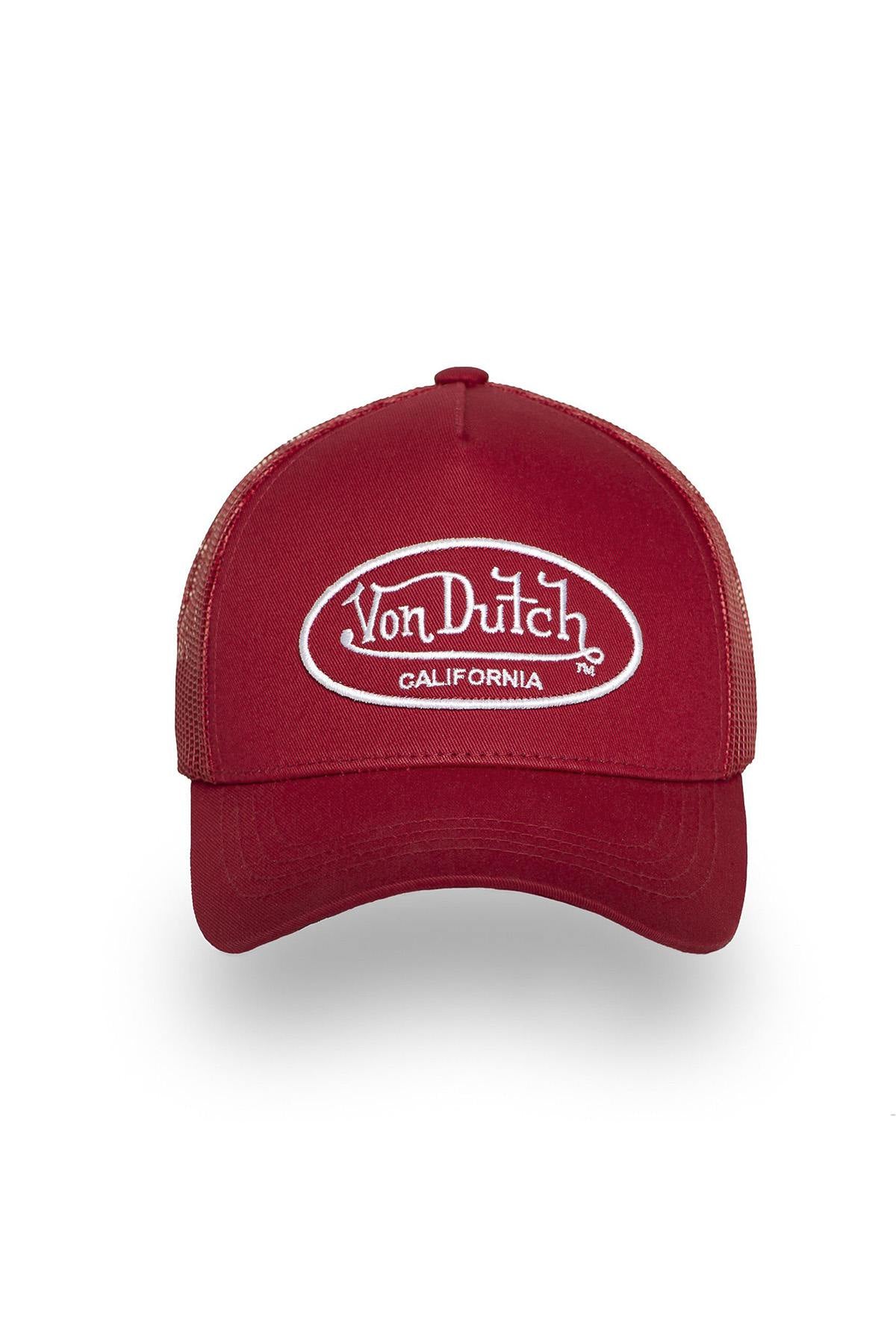 Red mesh cap with embroidered logo - Image n°4