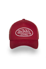 Red mesh cap with embroidered logo - Image n°4