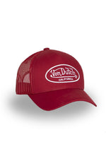 Red mesh cap with embroidered logo - Image n°6