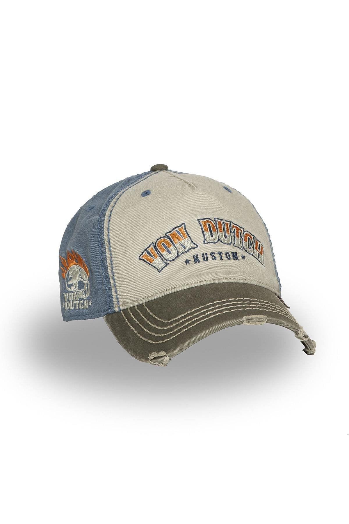 Kustom logo tricolor cotton cap - Image n°5