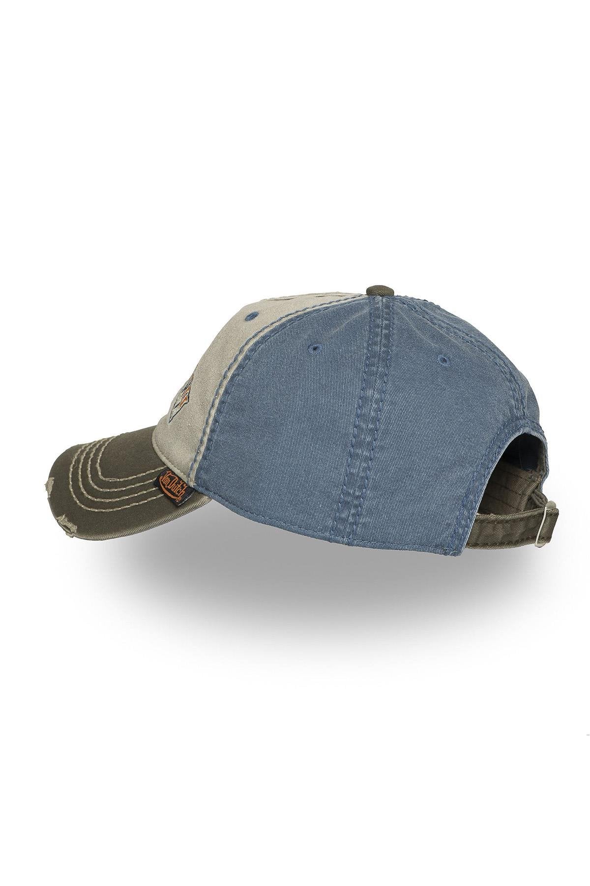 Kustom logo tricolor cotton cap - Image n°4
