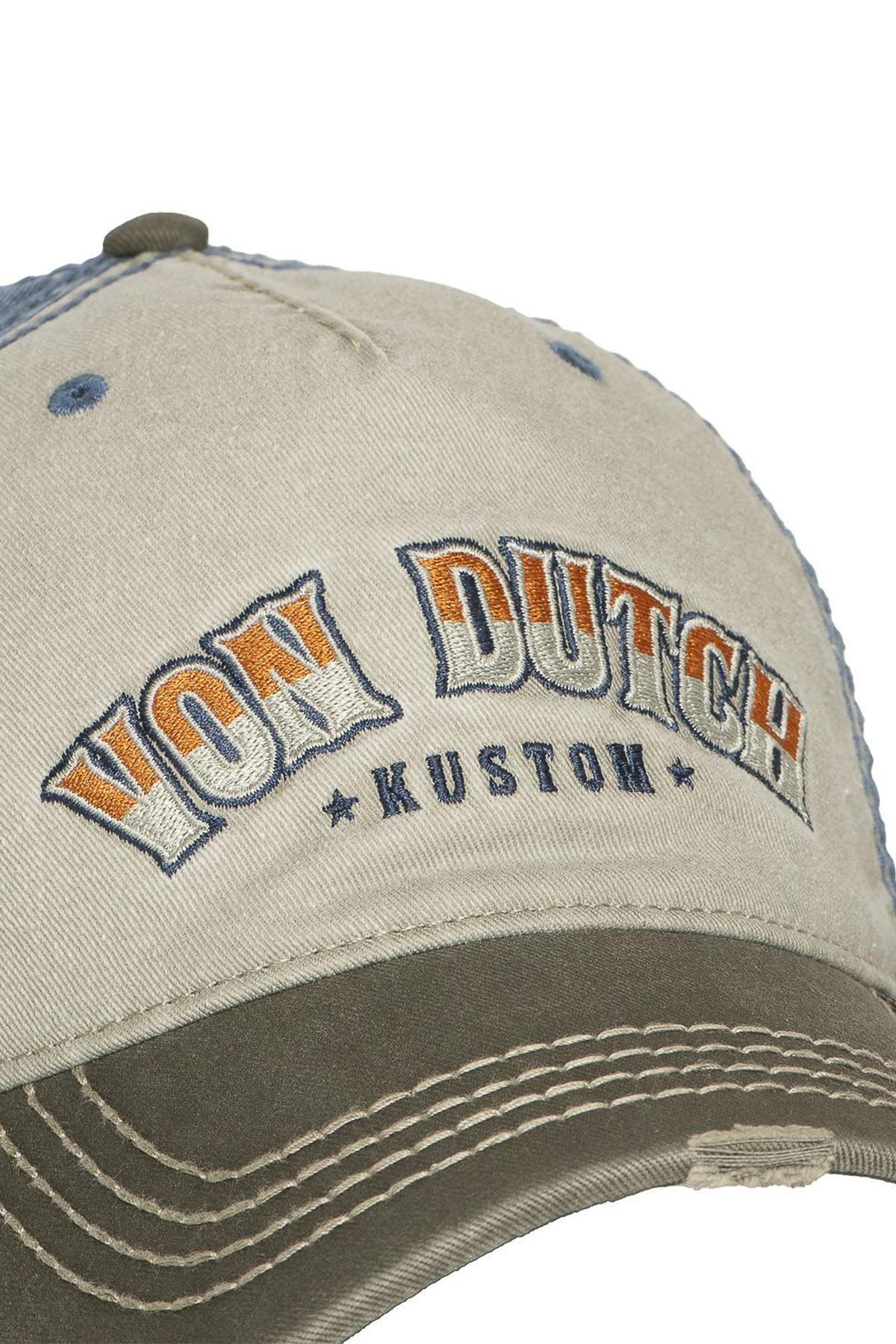 Kustom logo tricolor cotton cap - Image n°2