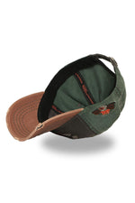 Tricolor cotton cap with flaming skull logo - Image n°6