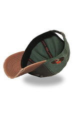 Tricolor cotton cap with flaming skull logo - Image n°6