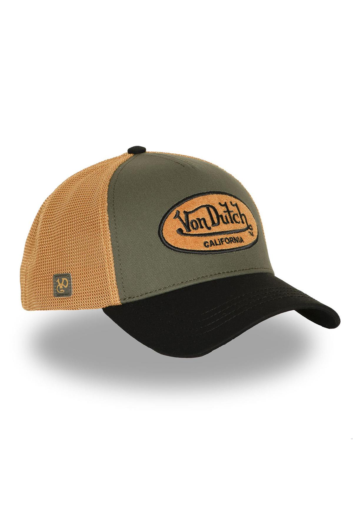Tricolor baseball cap with embroidered terry logo - Image n°6