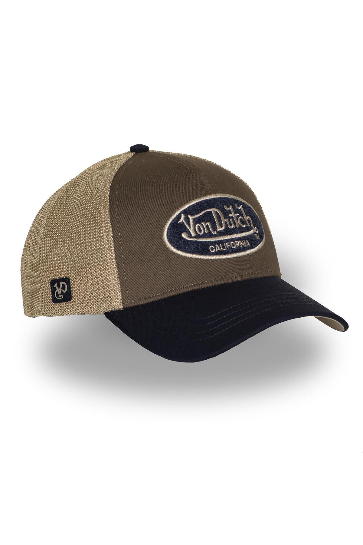 Grey and black baseball cap with embroidered terry logo - Image n°6