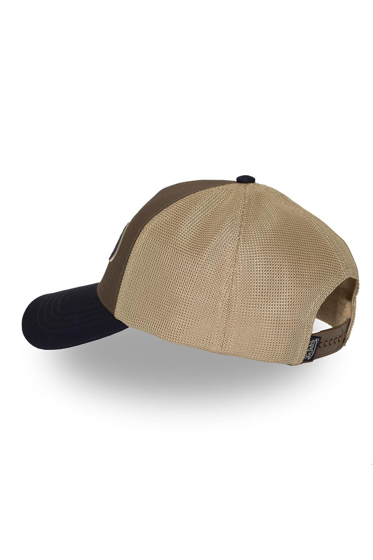 Grey and black baseball cap with embroidered terry logo - Image n°2