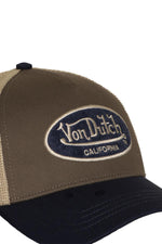 Grey and black baseball cap with embroidered terry logo - Image n°3