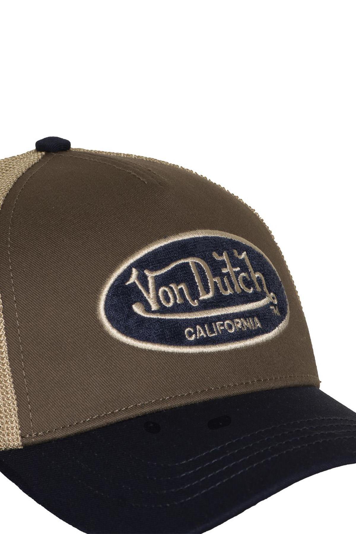 Grey and black baseball cap with embroidered terry logo - Image n°3