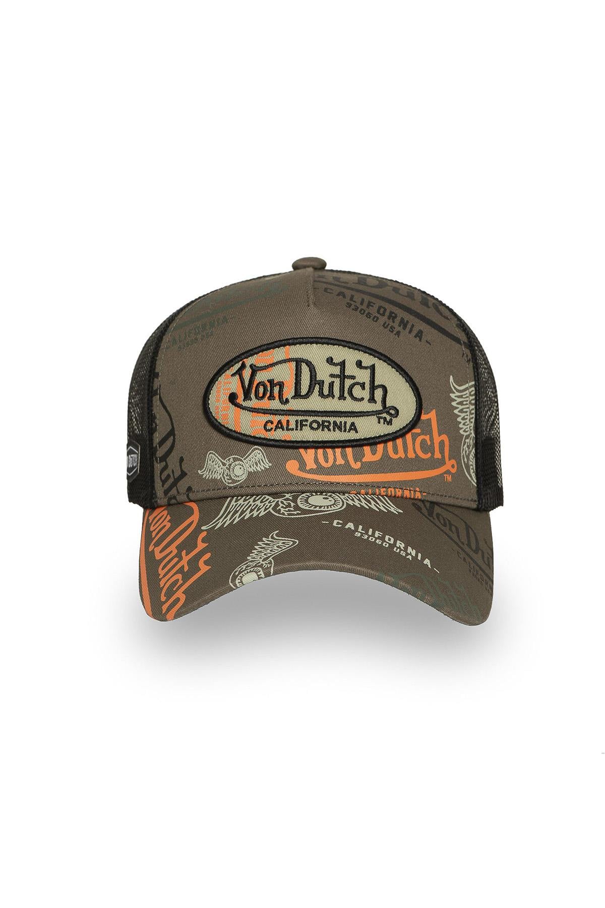Trucker cap with multiple printed and embroidered logos - Image n°6