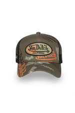 Trucker cap with multiple printed and embroidered logos - Image n°6