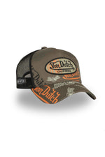 Trucker cap with multiple printed and embroidered logos - Image n°4