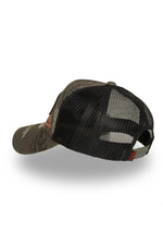 Trucker cap with multiple printed and embroidered logos - Image n°3