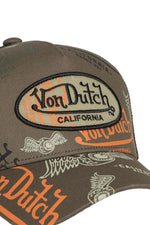 Trucker cap with multiple printed and embroidered logos - Image n°2