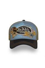 Tricolor trucker cap with patches - Image n°3