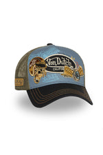 Tricolor trucker cap with patches - Image n°5