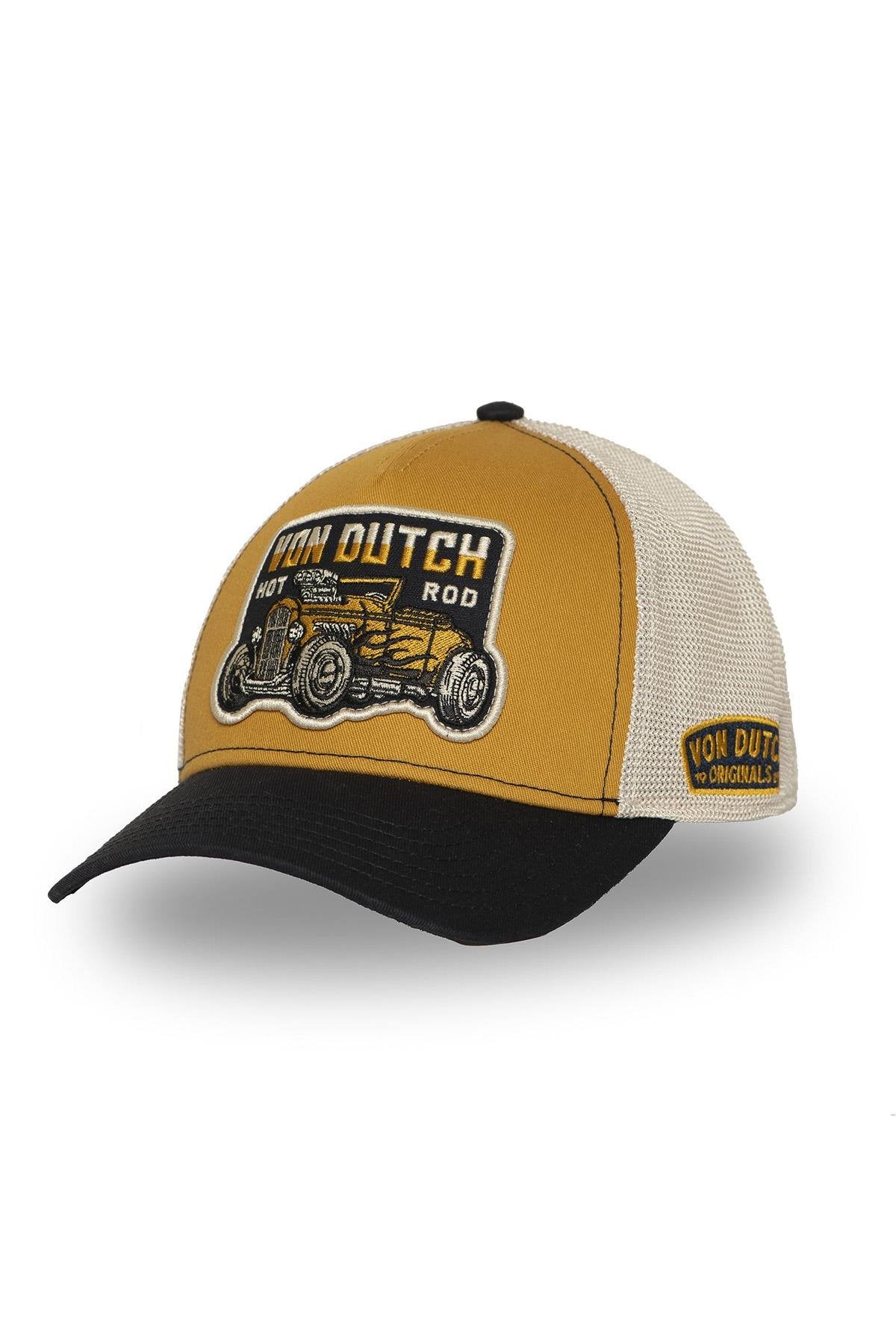 Hot Rod Logo Yellow Trucker Hat - Image n°1