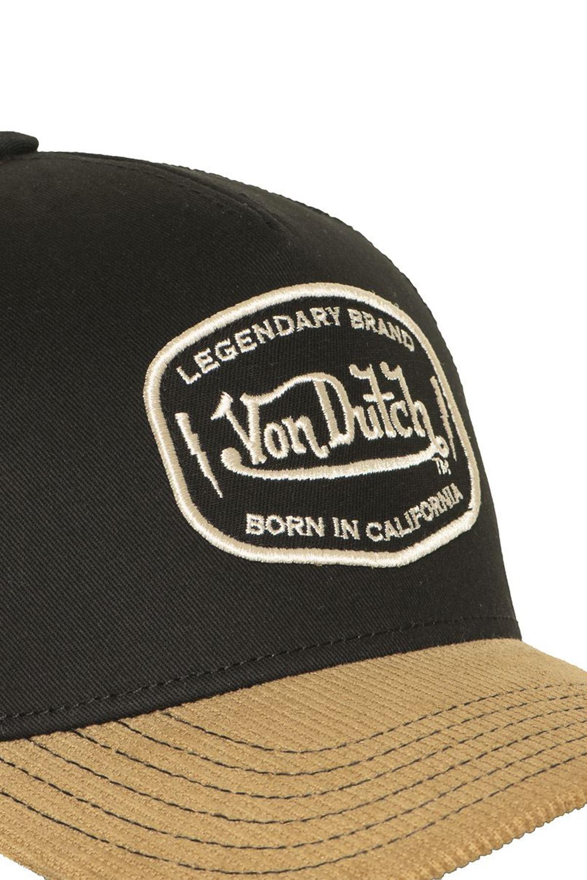Black trucker cap with gold visor - Image n°2