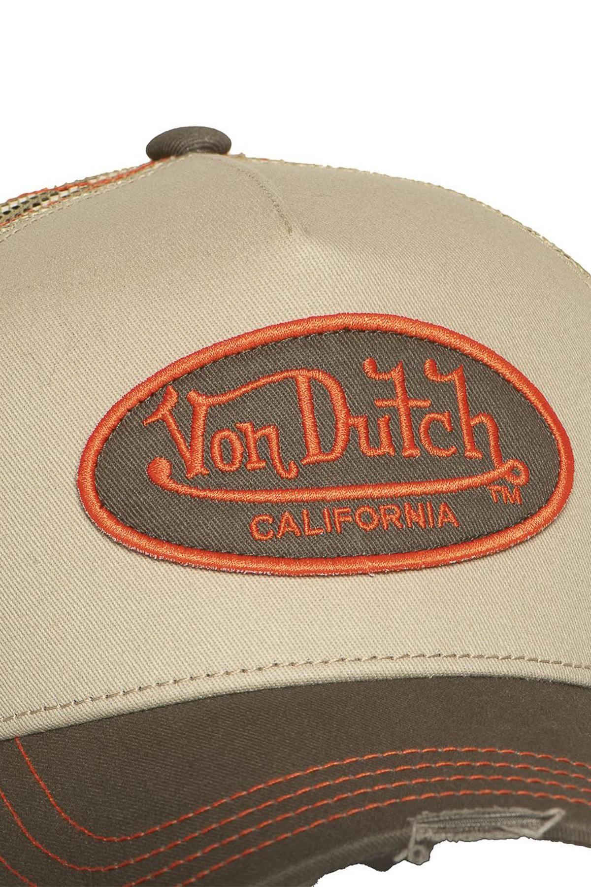 Distressed trucker cap with badge logo - Image n°2