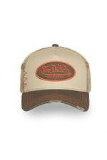 Distressed trucker cap with badge logo - Image n°5