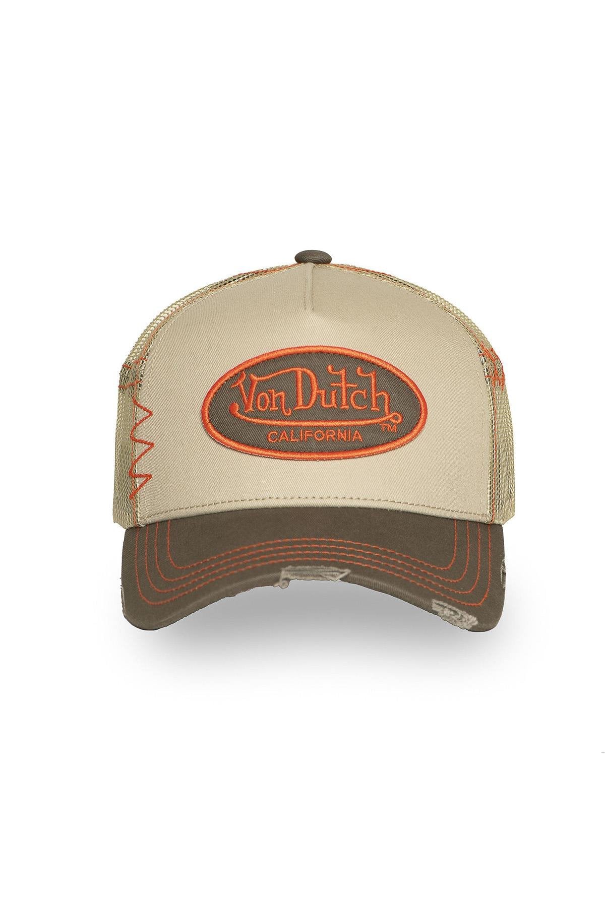 Distressed trucker cap with badge logo - Image n°5