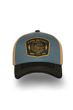 Blue, yellow and black cap with badge logo - Image n°6