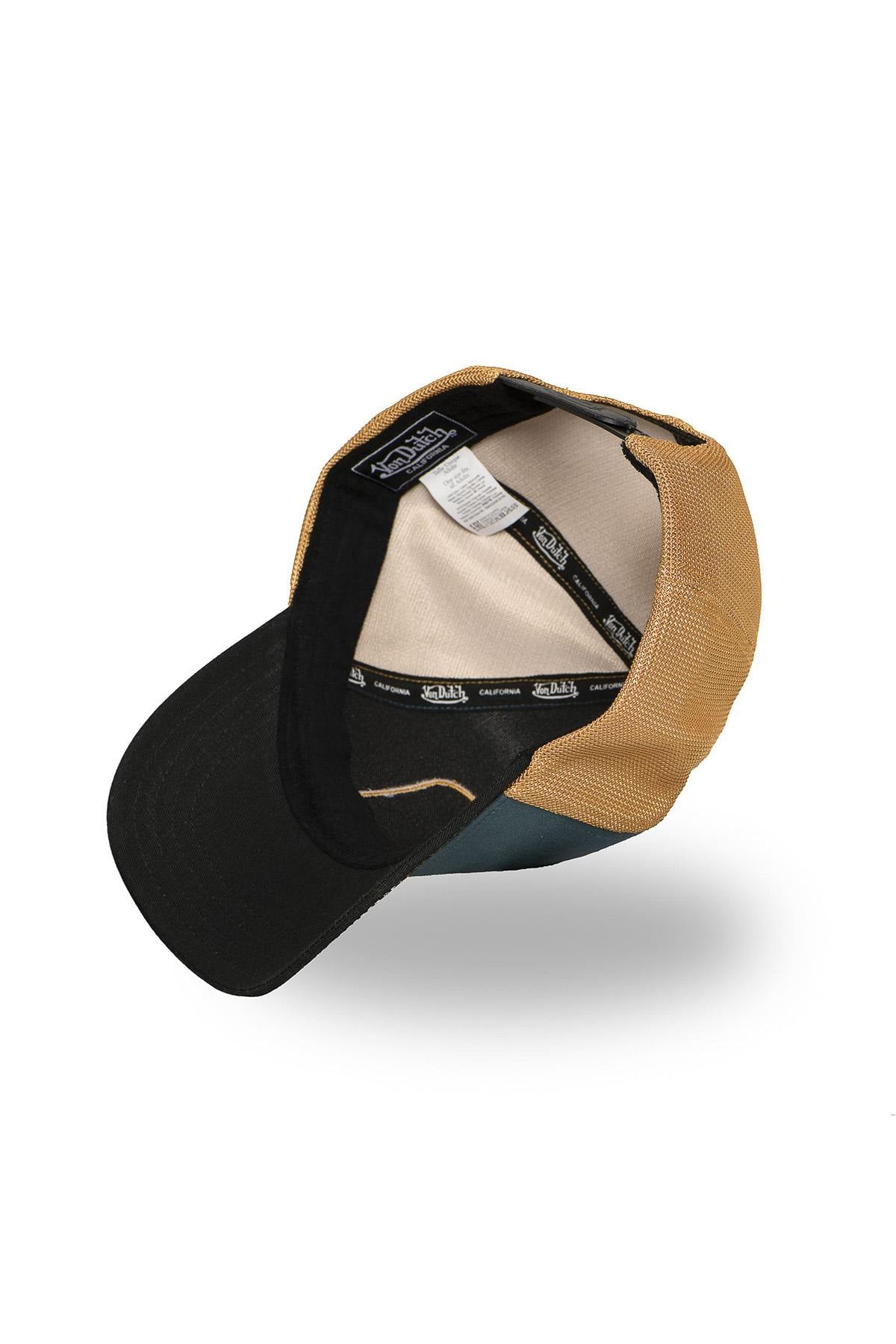 Blue, yellow and black cap with badge logo - Image n°5