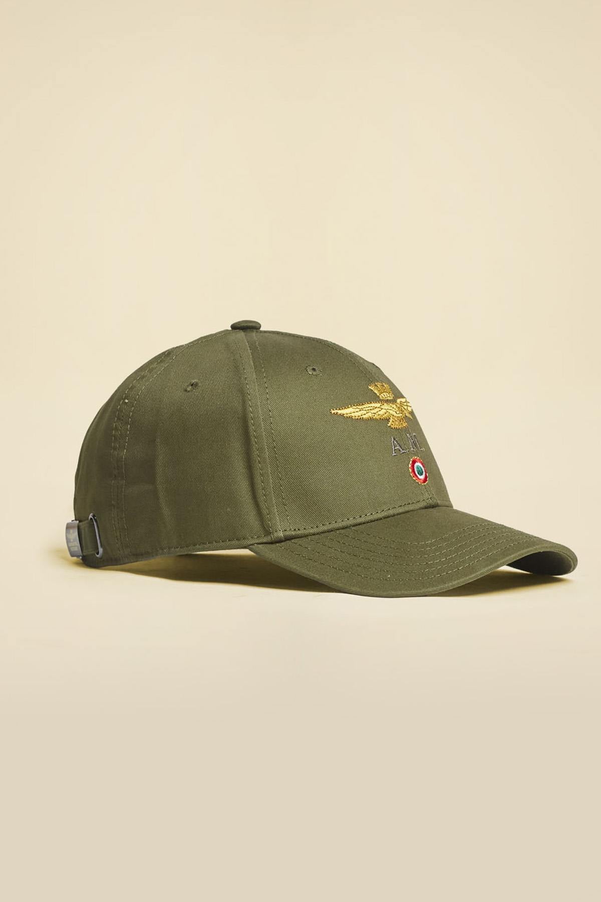 Iconic khaki cotton cap of the Italian Air Force - Image n°1