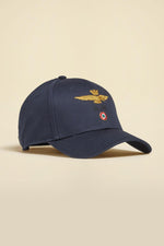 Iconic navy blue cotton cap of the Italian Air Force - Image n°1