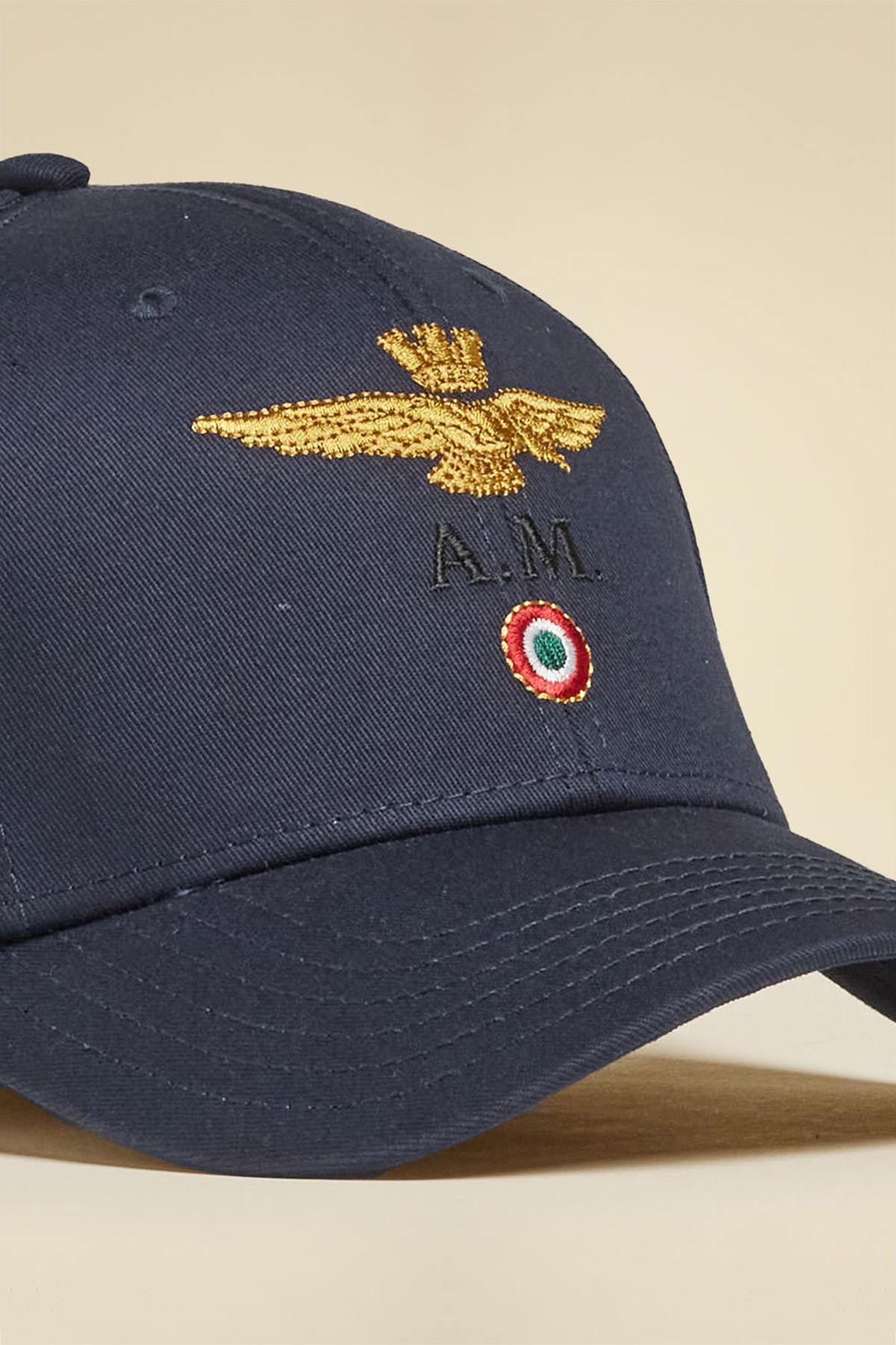 Iconic navy blue cotton cap of the Italian Air Force - Image n°3
