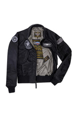 Top Gun Black Nylon Bomber Jacket - Image n°7