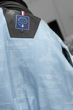 Black leather aviator jacket from the Patrouille de France in superior quality - Image n°3
